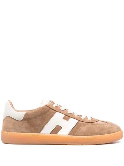 Hogan Trainers With Logo In Brown
