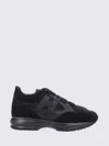 Hogan Interactive Smooth Polyamide Sneakers In Black