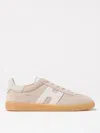 Hogan Patch Logo Suede Trainers In Neutral