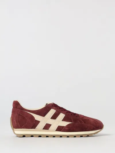 Hogan Mother Stretch Denim The Rambler Zip Heel Jeans In Burgundy