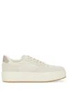 Hogan Elevated Leather Sneakers In White