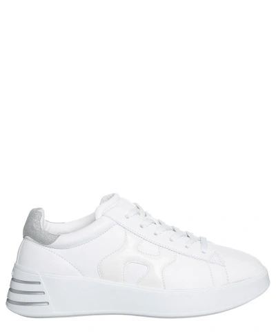 Pre-owned Hogan Sneakers Women Rebel Hxw5640dn61qyq0351 White Leather Logo Detail Shoes