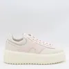Hogan Two-tone Nappa Leather H-stripes Sneakers In Neutral