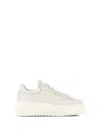 Hogan Logo-embroidered Low-top Sneakers In Yogurt