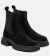 Hogan Solid Color Versatile Chelsea Boots In Black