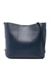 Hogan Blue Calf Leather Shoulder Bag