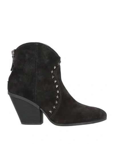Hogan #specialmadeupcycled Limited Edition Woman Ankle Boots Black Size 7.5 Leather