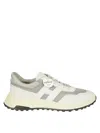 Hogan Sporty Light Beige Sneakers With Suede In White