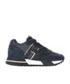 Hogan Stitching Low-top Leisure Sneakers In Black