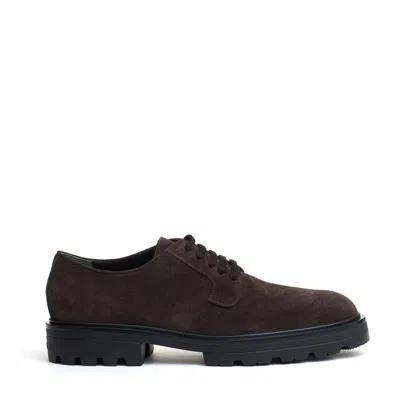 Hogan Stringata Marrone Camoscio Carroarmato