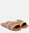 Hogan Sandals With Flat Sole And Striped Pattern In Multicoloured