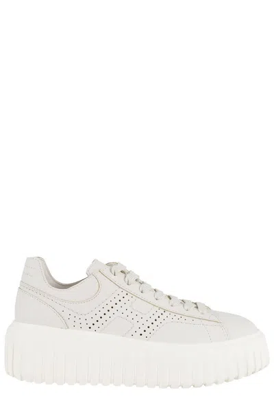 Hogan Stripes H Stripes Sneakers With H Strong Lace-up In White