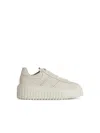 Hogan Low-top Sneakers With Ridged Platform Sole In White
