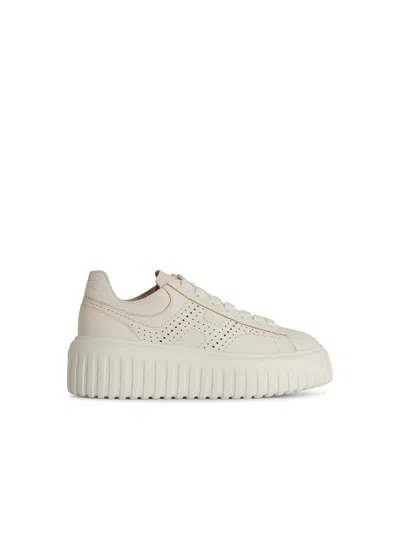 Hogan Stripes White Leather Sneakers