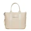 Hogan Structured Hammered Leather Shoulder Bag With Removable Pouch