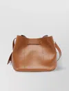 Hogan Structured Leather Shoulder Bag With Adjustable Strap