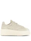 Hogan H Stripes Lace-up Sneakers With Embossed Logo