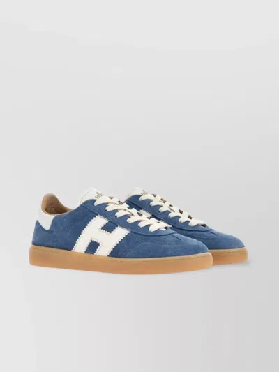 HOGAN STYLISH LEATHER SNEAKERS WITH SUEDE PANELS AND ROUND TOE
