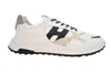 Hogan Hyperlight Laced H Punched Sneakers In White