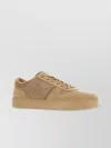 Hogan Suede And Leather Sneakers With Perforated Detailing In Brown