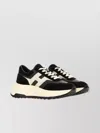 Hogan Suede And Nappa Leather Sneakers With Contrast Panel