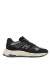 Hogan Suede And Smooth Leather Hyperlight Sneakers With Technical Fabric Inserts In Brown