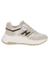 Hogan Suede And Technical Fabric 80s-inspired Sneakers In White