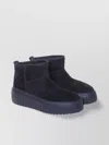 Hogan H-stripes Low-top Boots In Black