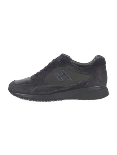 Pre-owned Hogan Suede Athletic Sneakers In Blue