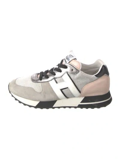 Pre-owned Hogan Suede Athletic Sneakers In Grey