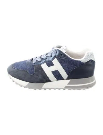 Pre-owned Hogan Suede Athletic Sneakers In Silver