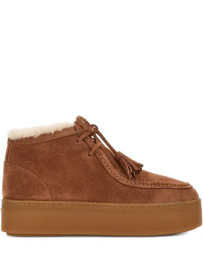 Hogan Suede Boots In Brown