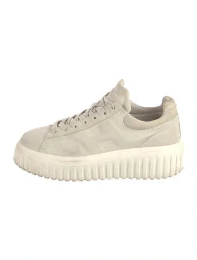 Pre-owned Hogan Suede Chunky Sneakers In Neutrals