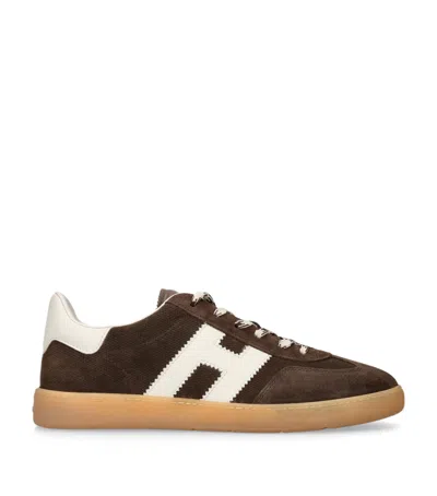 Hogan Suede Cool Sneakers In Brown