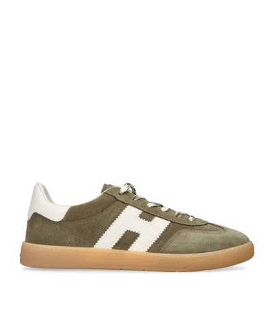 Hogan Cool Leather Sneakers In Green