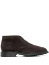 Hogan Suede Desert Boots In Brown
