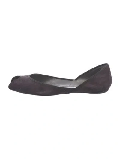 Pre-owned Hogan Suede Flats In Blue