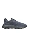 Hogan Mens Navy Hyperlight Branded Suede Low-top Trainers In Navy