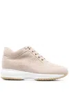 Hogan Suede Lace-up Sneakers In 中性色
