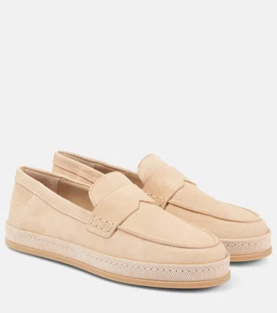Hogan Suede Loafers In Brown