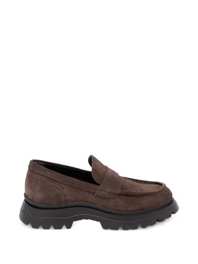 Hogan Suede Loafers In Brown
