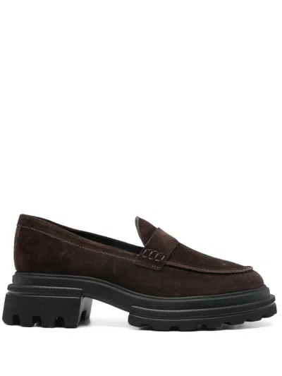 Hogan H674 Mocassino In Brown