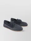 Hogan Suede Loafers With Round Toe And Rubber Sole