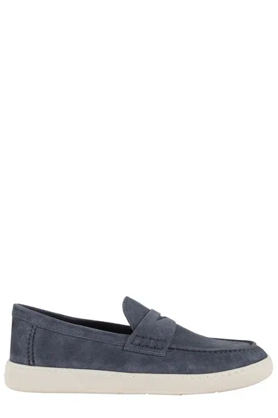 HOGAN SUEDE MOCCASIN WITH STITCHED MASK