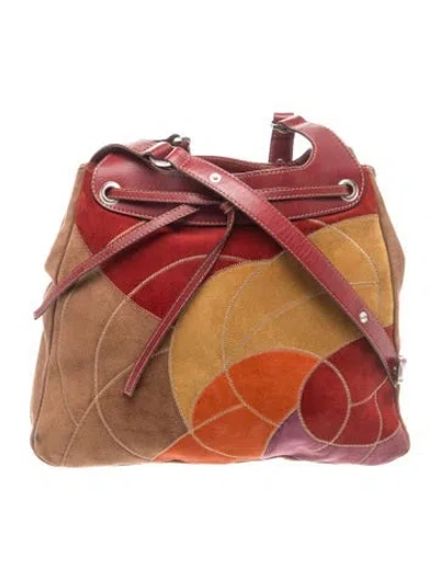 Pre-owned Hogan Suede Shoulder Bag In Brown