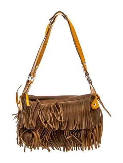 Pre-owned Hogan Suede Shoulder Bag In Multi
