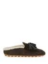 Hogan Loafers With Tassel Detail And Rubber Sole In Brown