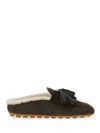 Hogan Loafers With Tassel Detail And Rubber Sole In Brown