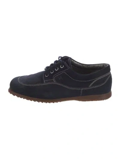 Pre-owned Hogan Suede Sneakers In Blue