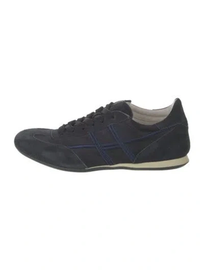 Pre-owned Hogan Suede Sneakers In Blue
